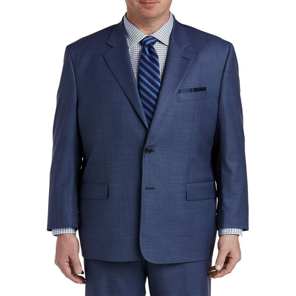 OAK HILL Mens Premium Italian Fabric Two Button Blazer Jacket, NWT